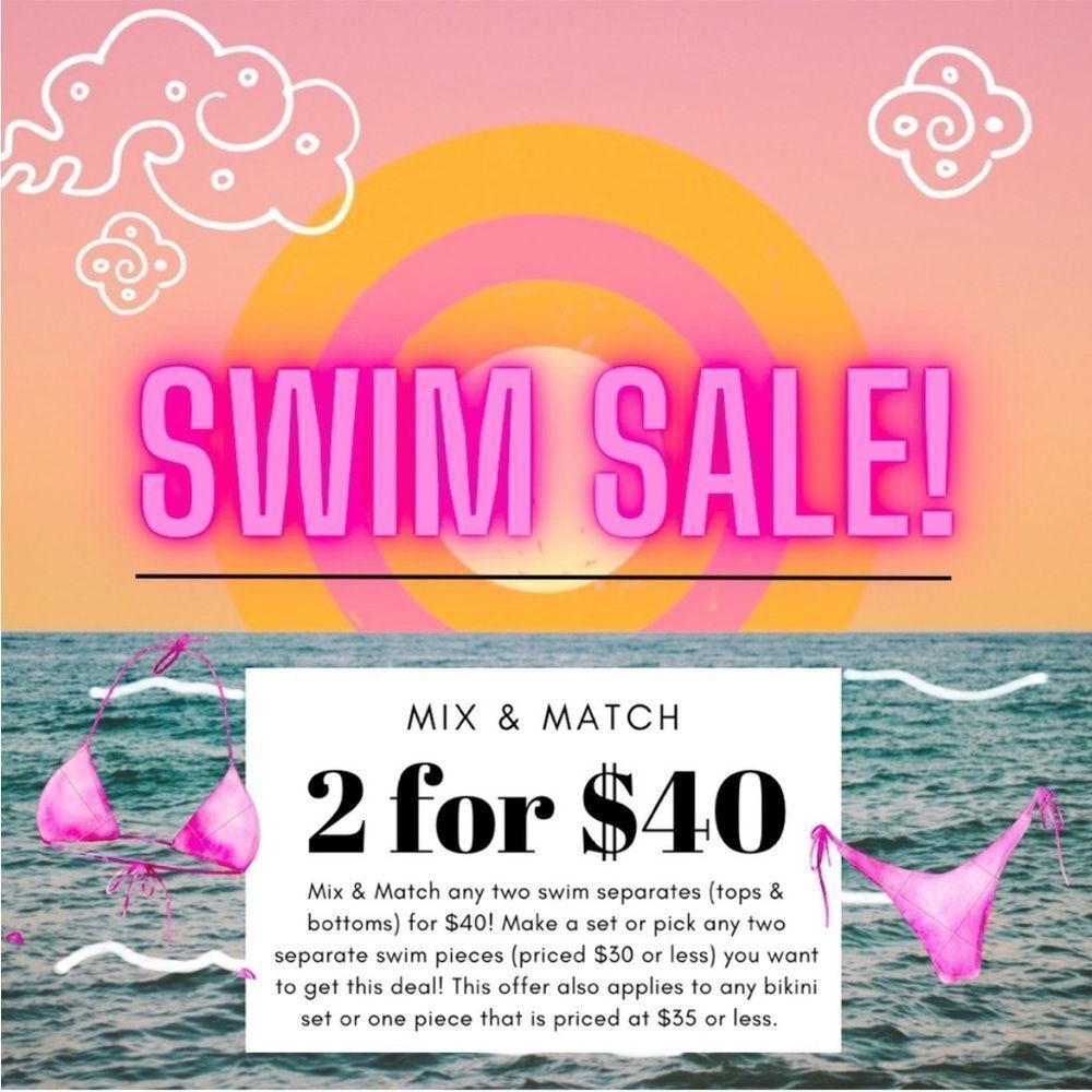 NEW! Multi Color Pastel Color Block V-Wire Front Bikini - Picture 10 of 10